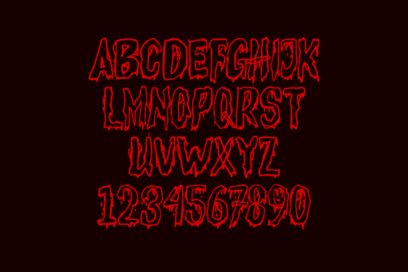 Kesambet Font PNG with transparent background - Preview 3