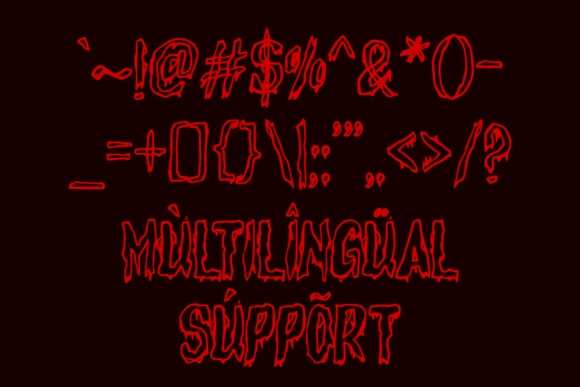 Kesambet Font PNG with transparent background - Preview 4