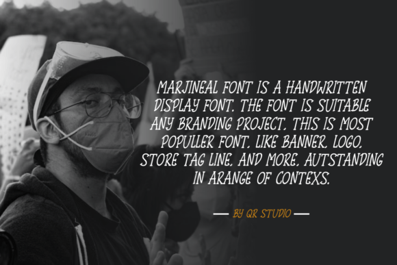 Marjineal Font PNG with transparent background - Preview 2