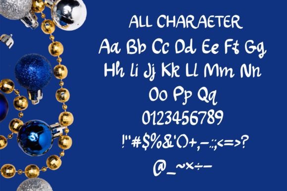 North Pole Font font preview - 3