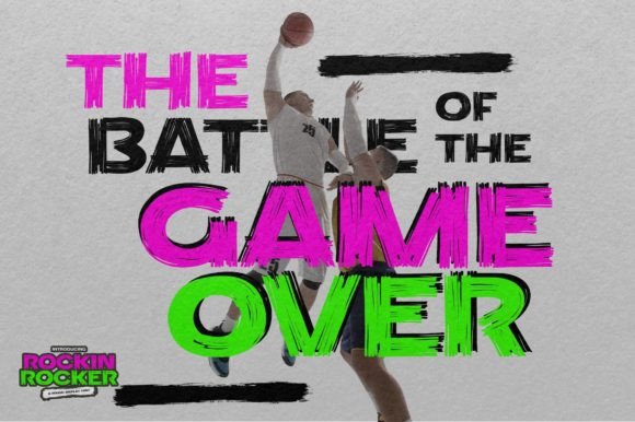 Rockin Rocker Font PNG with transparent background - Preview 2