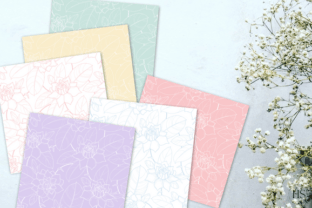 20 Pastel Flowers Digital Paper Pack Graphic by Heyv Studio · Creative ...