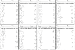 40 Printable Matching Activity Pages Graphic by Ahmed Sherif · Creative ...