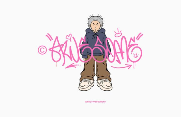 Enter Sonic Graffiti Font PNG with transparent background - Preview 1