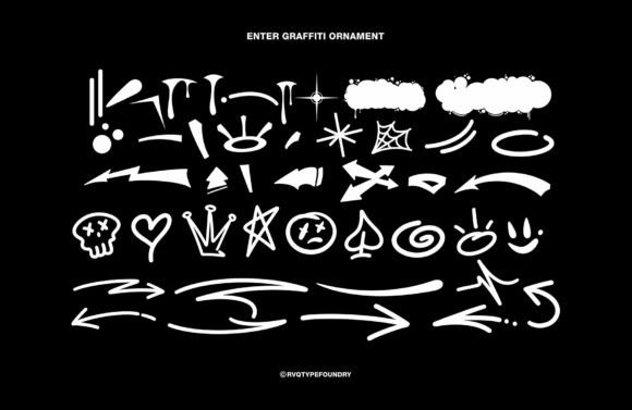 Enter Sonic Graffiti Font PNG with transparent background - Preview 5