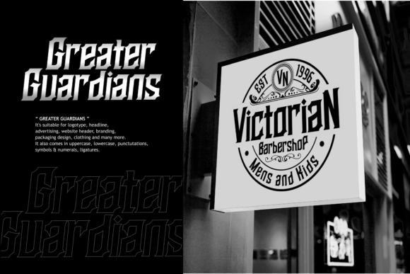 Greater Guardians Font PNG with transparent background - Preview 4