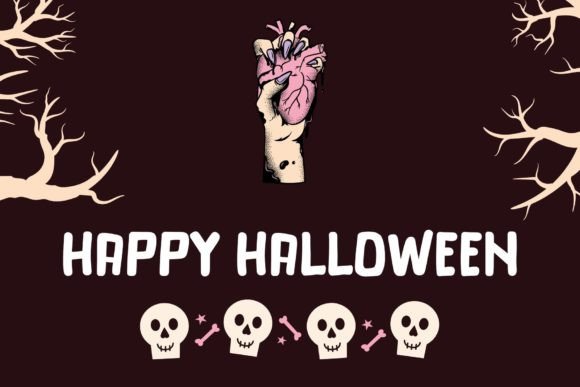 Halloween Cube Font PNG with transparent background - Preview 1
