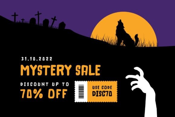 Halloween Cube Font PNG with transparent background - Preview 2