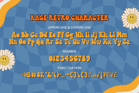 Kage Retro Font PNG with transparent background - Preview 5