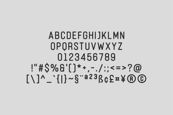 Korqline Rounded Font PNG with transparent background - Preview 5