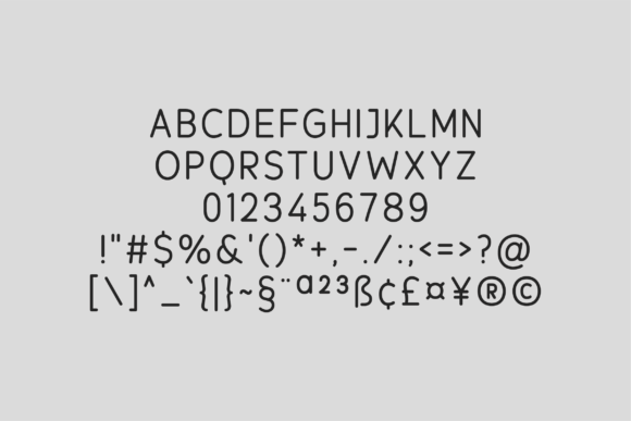 Kryptone Rounded Font font preview - 5