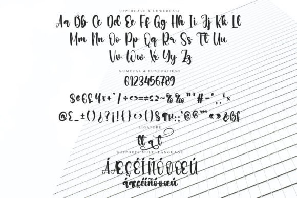 Oxtail Font PNG with transparent background - Preview 5