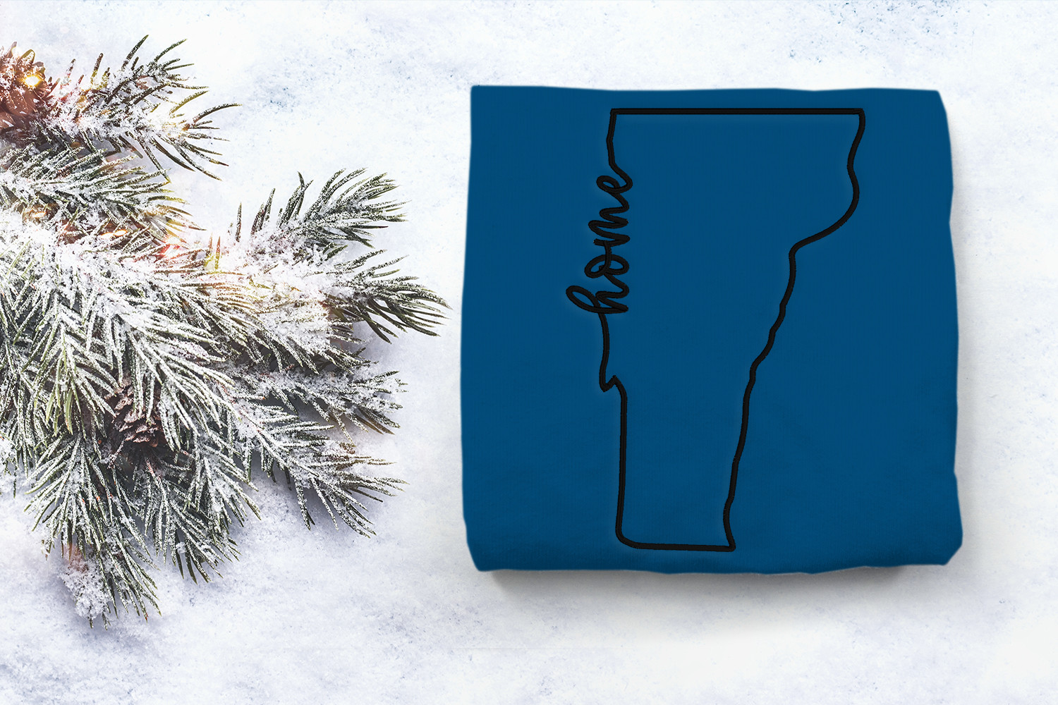 Vermont Home State Outline