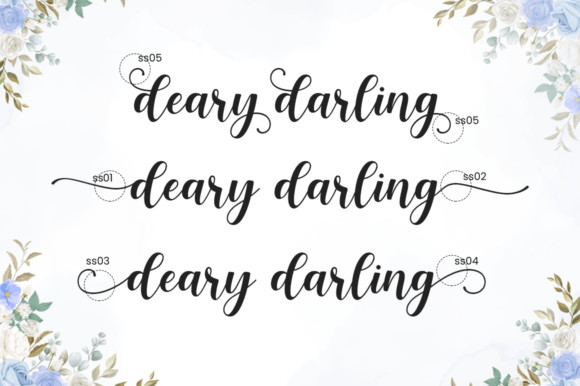Deary Darling Font - Preview 1