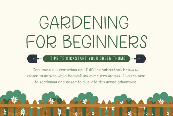 Garden Font - Preview 1