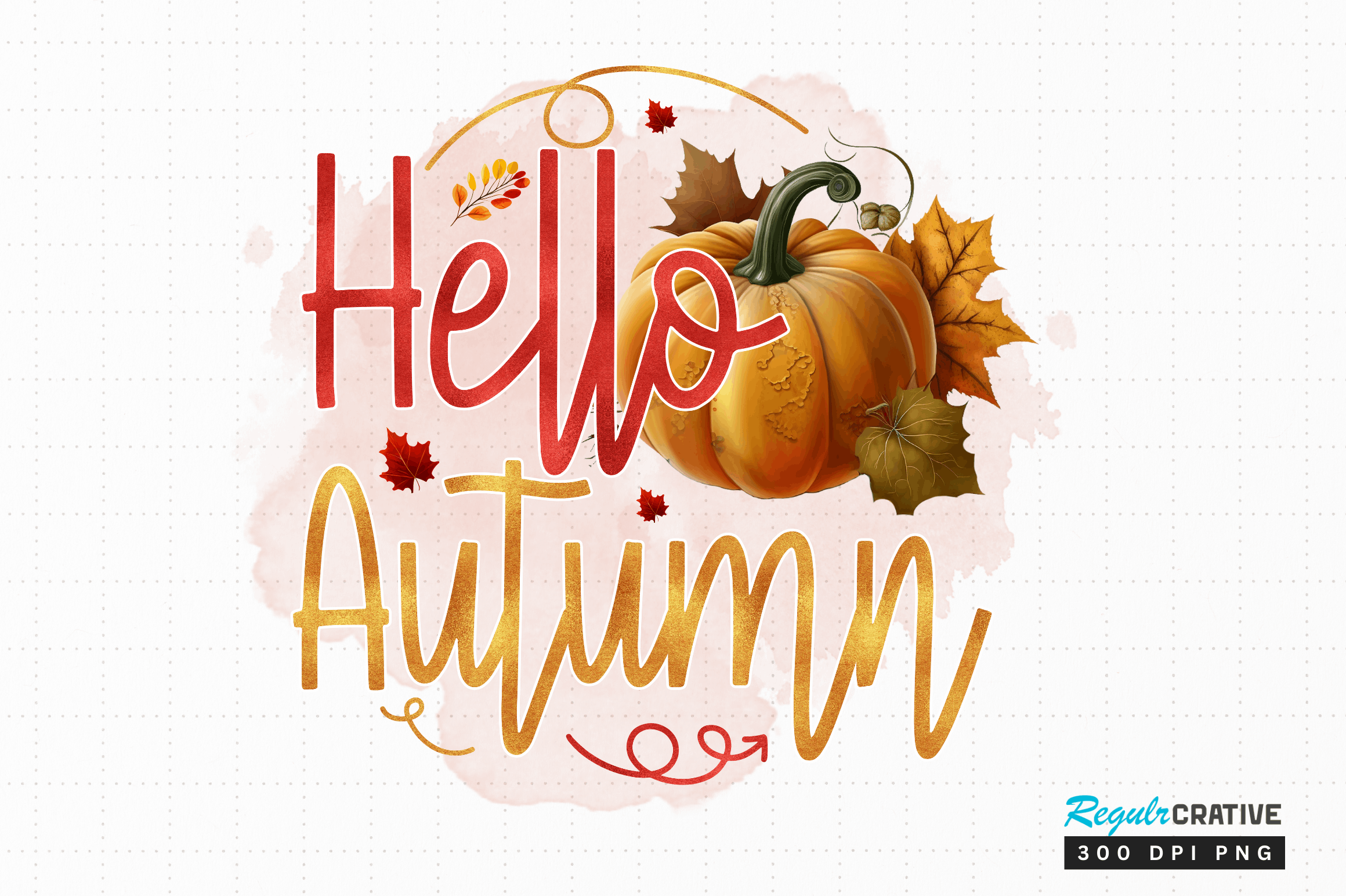Hello Autumn Png Sublimation Design Graphic by Regulrcrative · Creative ...