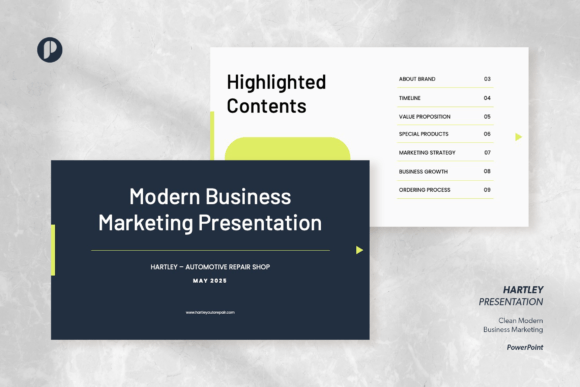 Preview of Modern Business Marketing Presentation marketing presentation template