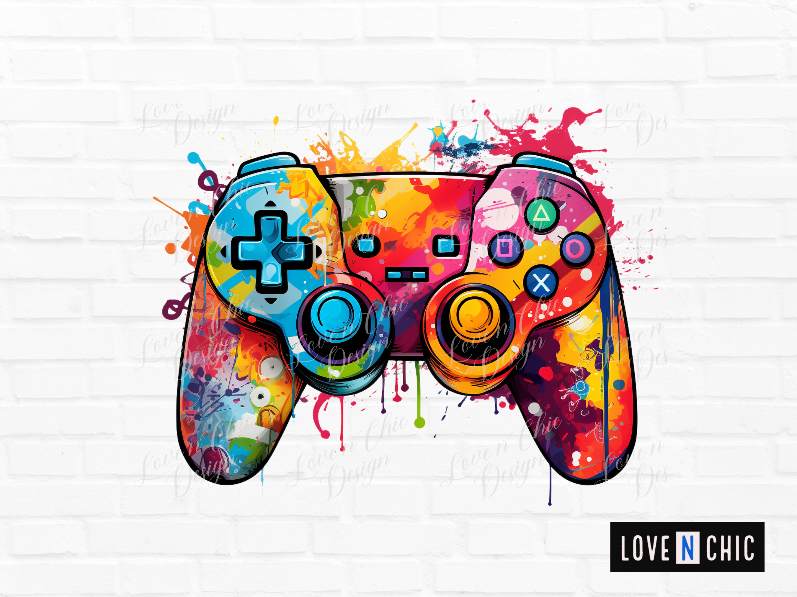 7 Colorful Game Controller PNG Clipart Graphic by Sabuydee Design ...