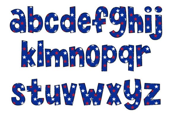 American Flag Font - Preview 2