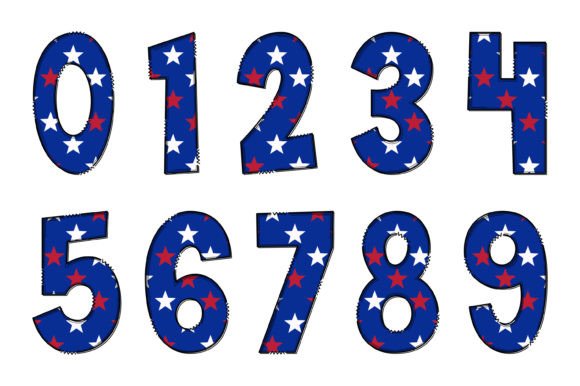 American Flag Font - Preview 3