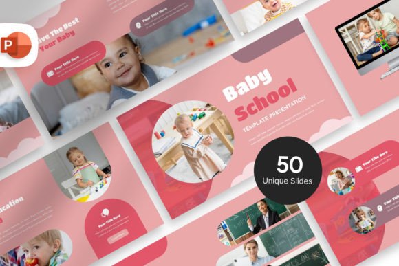 Baby School PowerPoint Template