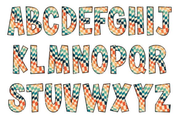 Checkerboard Font - Preview 1