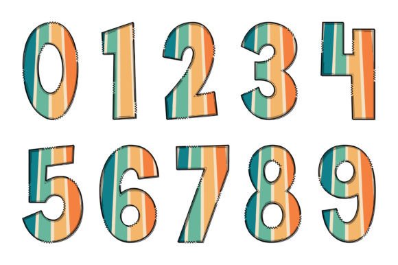 Groovy Rainbow Font - Preview 3