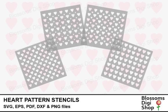Heart Pattern Stencils