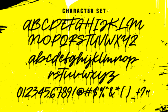 Hustle Drips Font - Preview 3