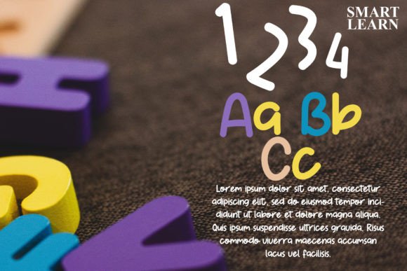 Kids Talks Font PNG with transparent background - Preview 1