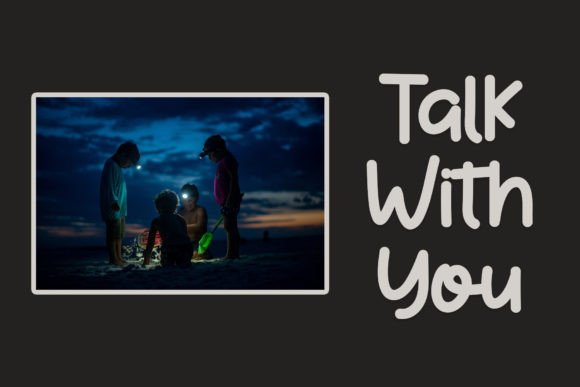 Kids Talks Font PNG with transparent background - Preview 3