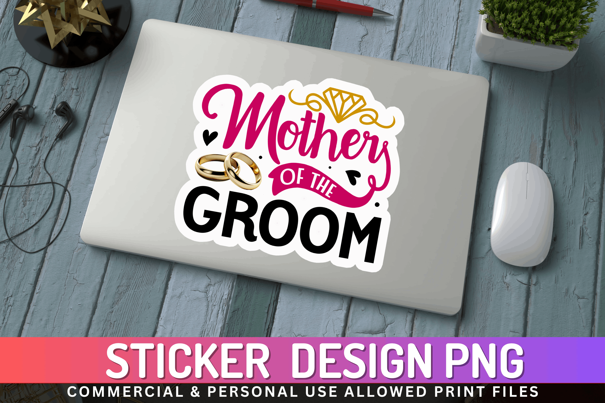 Mother of the groom Sticker Design