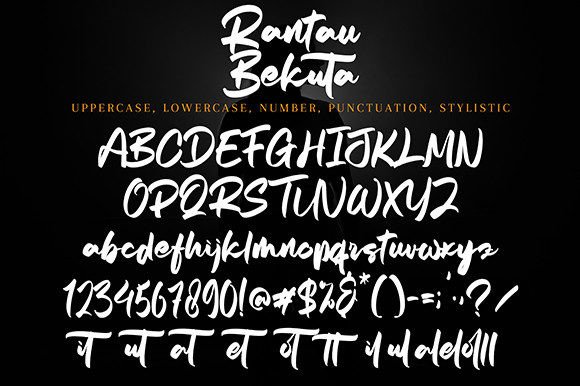 Rantau Bekuta Font PNG with transparent background - Preview 6