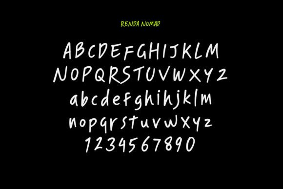 Renda Nomad Font PNG with transparent background - Preview 2