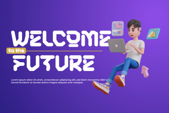 Sazone Font PNG with transparent background - Preview 4