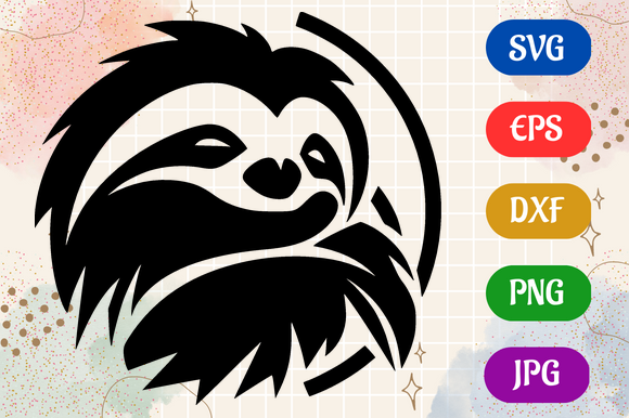 Sloth | Silhouette SVG EPS DXF Vector Graphic by Creative Oasis ...