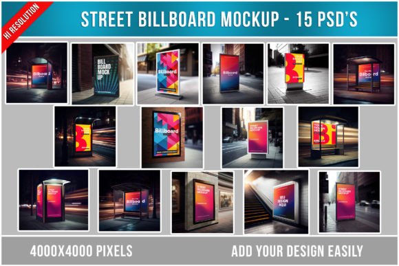 Street Billboard Mockup Graphic Billboards By brunonunesdp