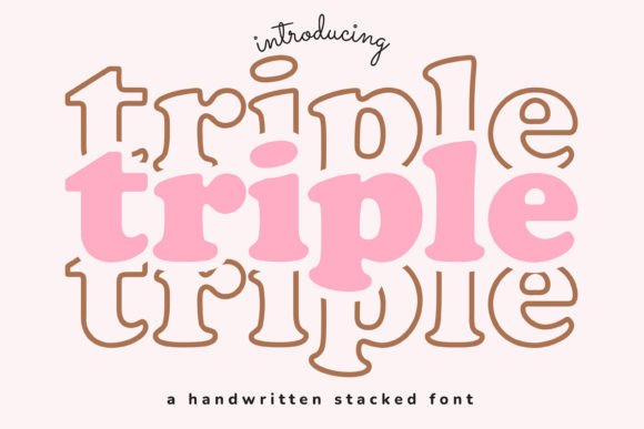 Triple Display Font By WADLEN