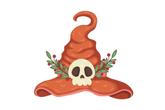 Witch's Hat with Skull