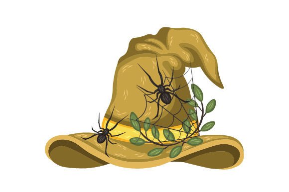 Witch's Hat with Spiders