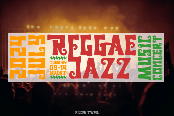 Billow Twril Font - Preview 3
