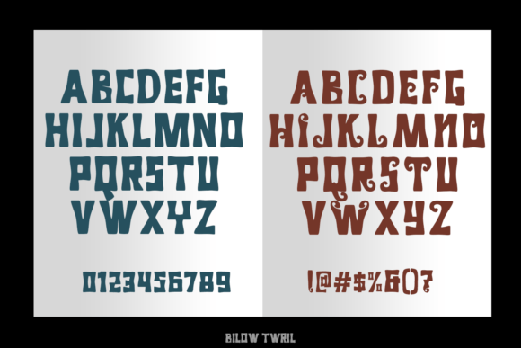Billow Twril Font - Preview 4