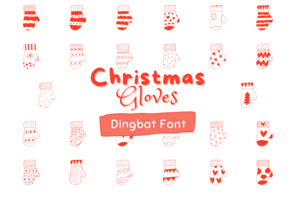 Preview of Christmas Gloves dingbat font