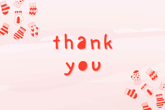 Christmas Gloves Font PNG with transparent background - Preview 5
