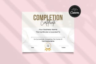 Editable Certificate Completion Template Graphic by SnapyBiz · Creative ...