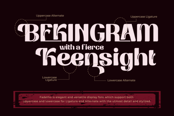 Fadetho Font - Preview 1
