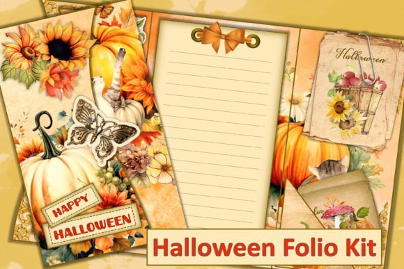 Halloween Folio Kit with Ephemera