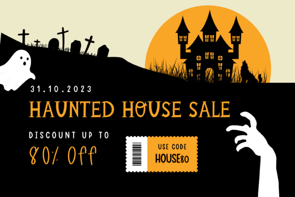 Haunted House Font - Preview 1