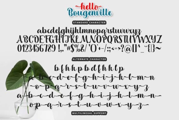 Hello Bougenville Font - Preview 5