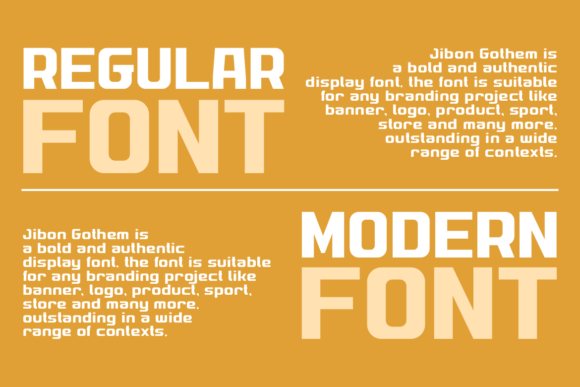 Jibon Gothem Font - Preview 1